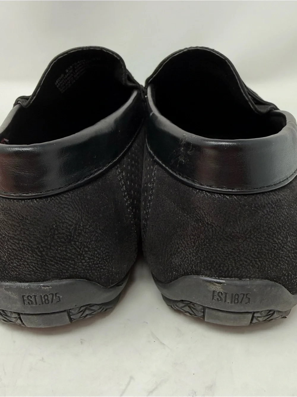 Stacy Adams Corby Loafers Men’s Size 13 Black Moc Toe Saddle Slip On Shoes